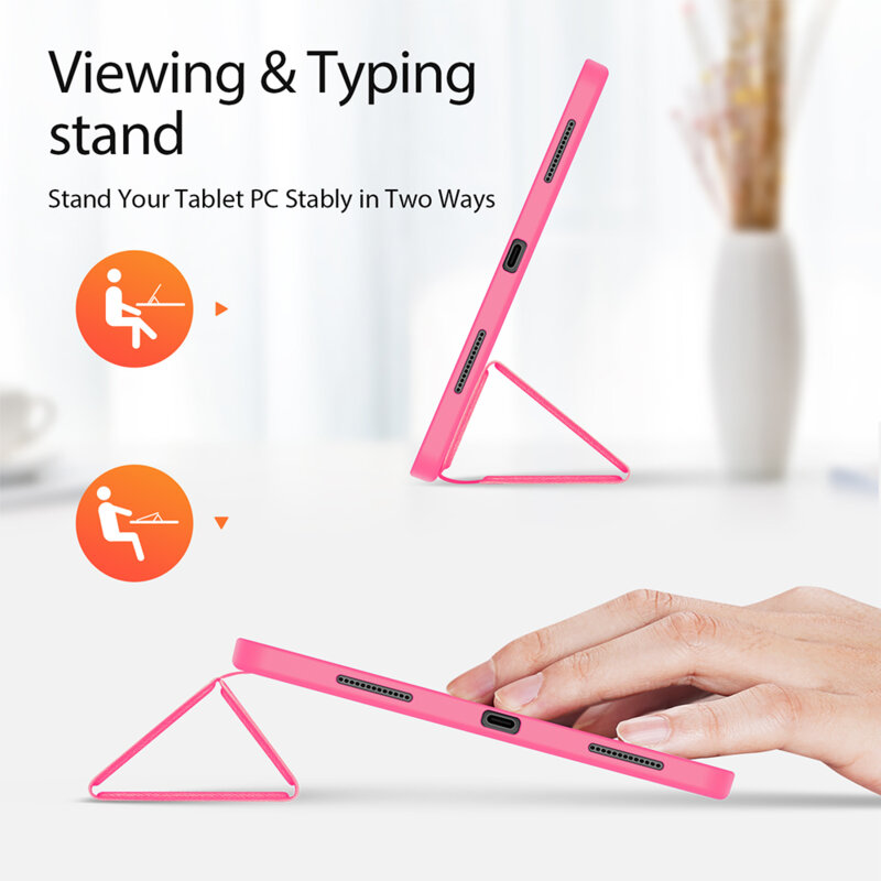 Husa iPad 10 (2022) 10.9 cu suport stylus Dux Ducis Domo Series, negru