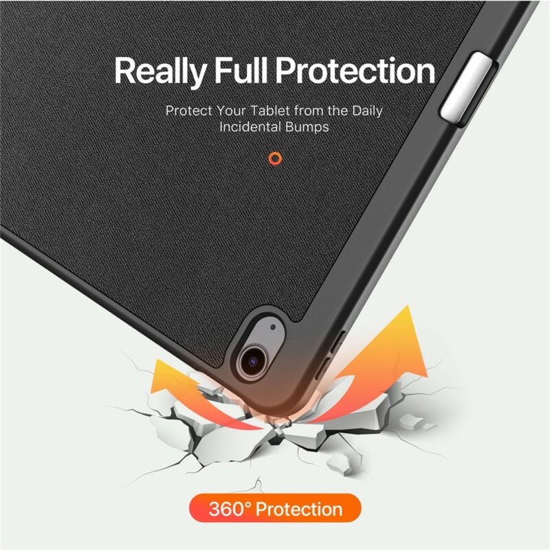 Husa iPad Air 13 (2024) cu suport stylus Dux Ducis Domo Series, negru