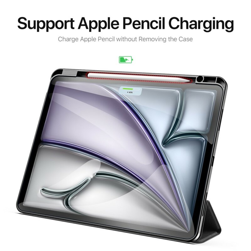 Husa iPad Air 13 (2026) cu suport stylus Dux Ducis Domo Series, negru