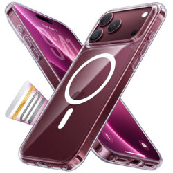 Husa iPhone 17 Pro Torras Guardian Magnetic Series, transparenta