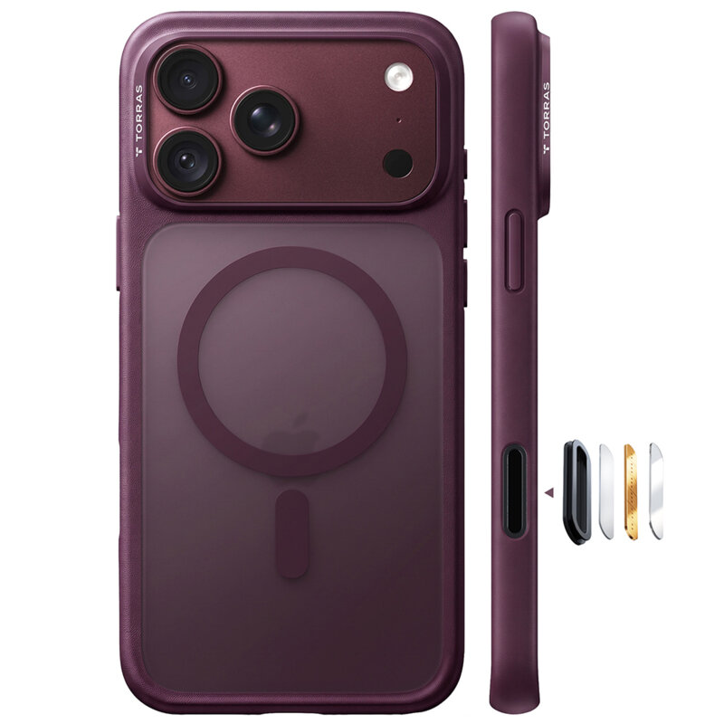 Husa iPhone 18 Pro Torras Guardian Magnetic Series, mov