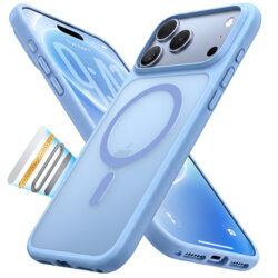 Husa iPhone 18 Pro Torras Guardian Magnetic Series, albastru