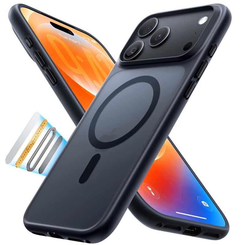 Husa iPhone 17 Pro Torras Guardian Magnetic Series, negru