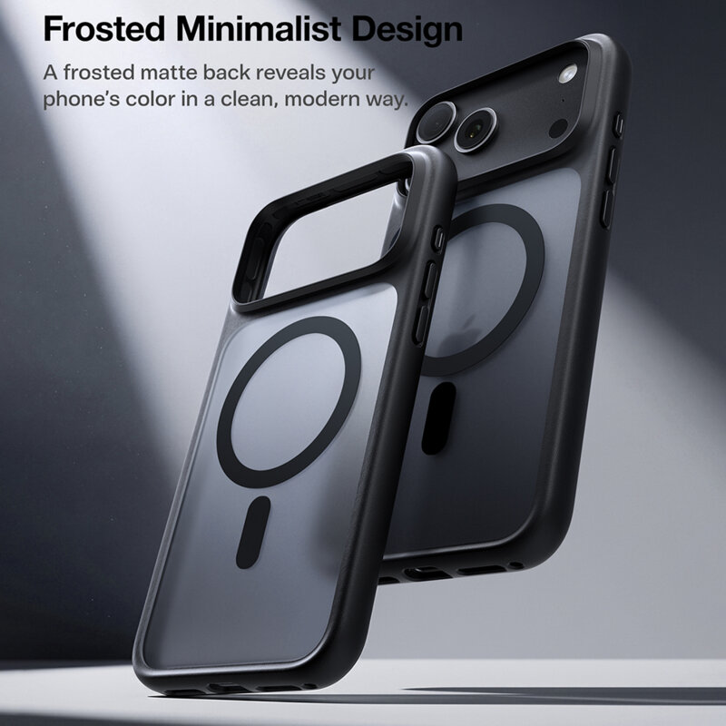 Husa iPhone 17 Pro Torras Guardian Magnetic Series, negru