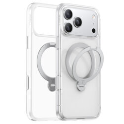 Husa iPhone 17 Pro Torras Ostand Spin Series, transparenta