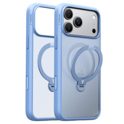 Husa iPhone 18 Pro Max Torras Ostand Spin Series, albastru