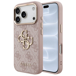 Husa originala Guess iPhone 18 Pro Hardcase 4G Big Classic Logo, roz, GUHCP18L4GMGCPI
