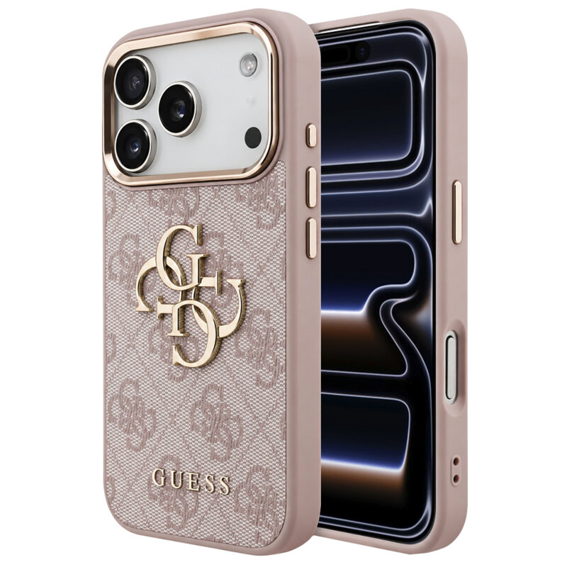 Husa originala Guess iPhone 17 Pro Hardcase 4G Big Classic Logo, roz, GUHCP18L4GMGCPI