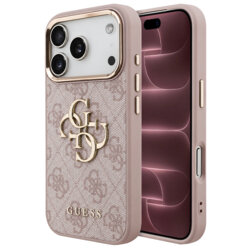 Husa originala Guess iPhone 18 Pro Max Hardcase 4G Big Classic Logo, roz, GUHCP18X4GMGCPI