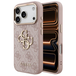 Husa originala Guess iPhone 17 Pro Max Hardcase 4G Big Classic Logo, roz, GUHCP18X4GMGCPI