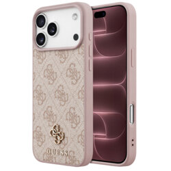 Husa originala Guess iPhone 18 Pro Max 4G Small & Classic MagSafe, roz, GUHMP18XP4SM4MP
