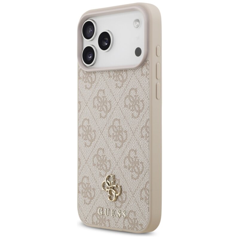 Husa originala Guess iPhone 17 Pro Max 4G Small & Classic MagSafe, roz, GUHMP18XP4SM4MP