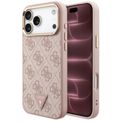 Husa originala Guess iPhone 18 Pro Max Hardcase 4G Triangle Logo MagSafe, roz, GUHMP18XP4GTDGMP