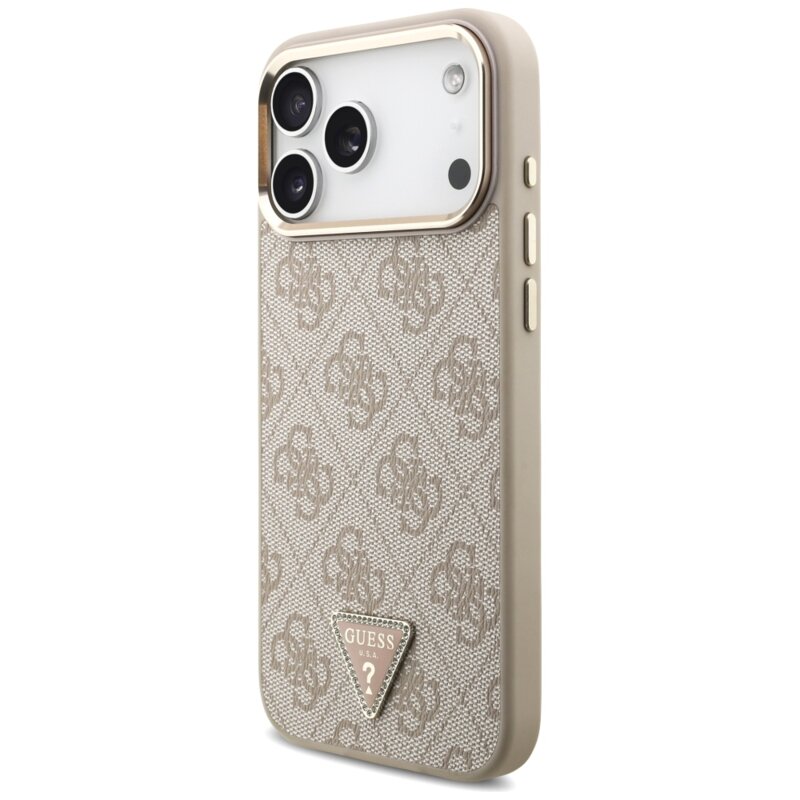Husa originala Guess iPhone 17 Pro Max Hardcase 4G Triangle Logo MagSafe, roz, GUHMP18X6PGSU4EP
