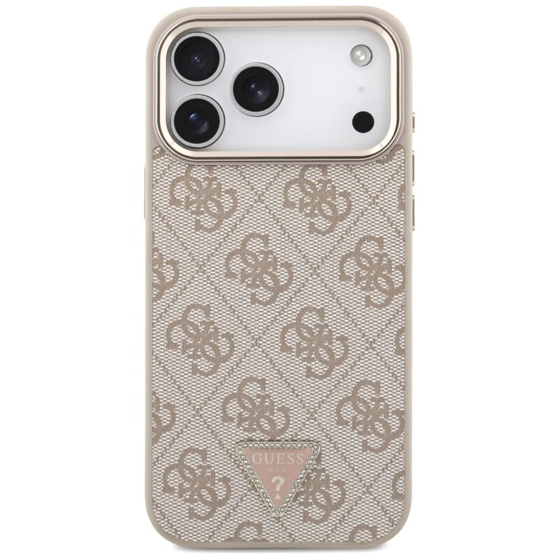 Husa originala Guess iPhone 17 Pro Max Hardcase 4G Triangle Logo MagSafe, roz, GUHMP18X6PGSU4EP