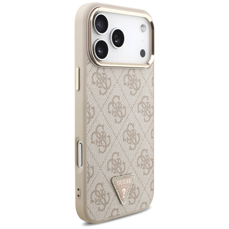 Husa originala Guess iPhone 17 Pro Max Hardcase 4G Triangle Logo MagSafe, roz, GUHMP18X6PGSU4EP
