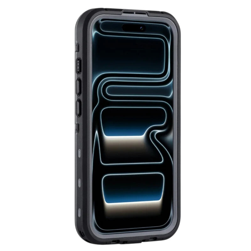 Husa impermeabila iPhone 17 Pro ShellBox Waterproof IP68, negru
