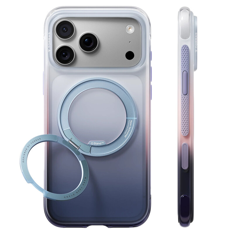 Husa iPhone 17 Pro Max Torras Ostand O3 Air Gradient, Sierra Dusk