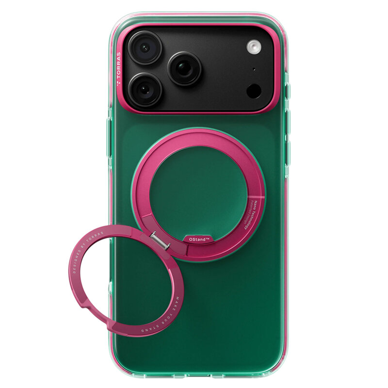 Husa iPhone 17 Pro Torras Ostand O3 Hue, neon moss