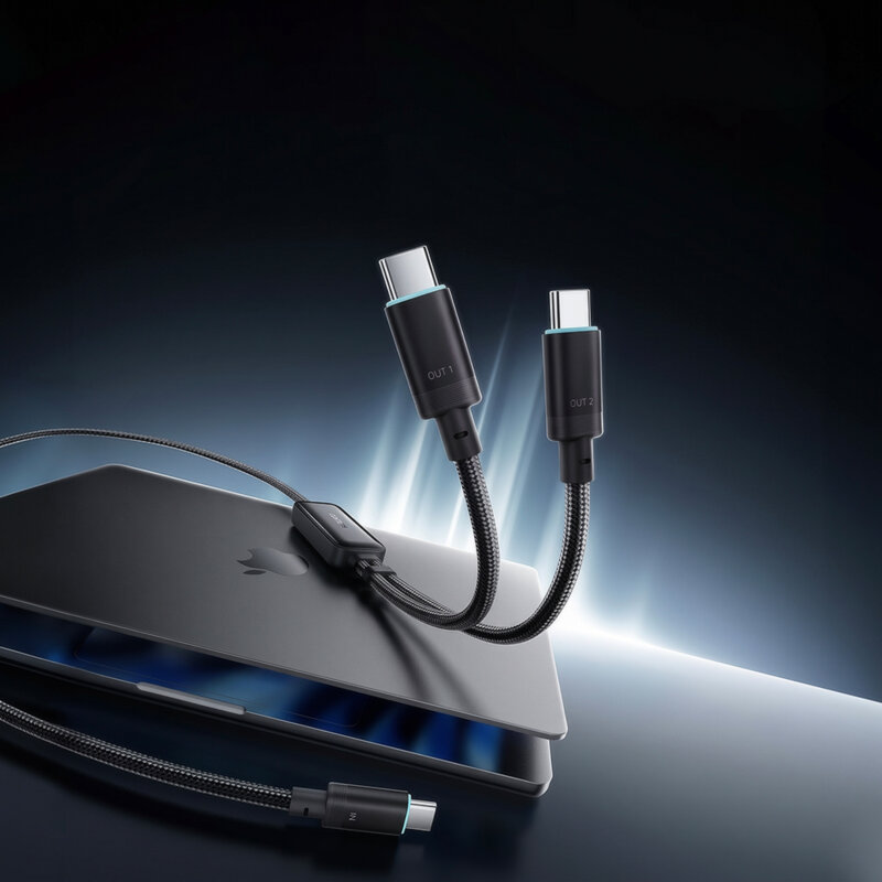 Cablu de incarcare USB-C Cuktech, 140W, 1.5m, negru, C2C615