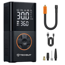 Compresor auto, baterie externa 4000mAh Techsuit AI1, negru