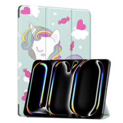 Husa iPad Pro 13 (2024) Techsuit FoldPro, Unicorn
