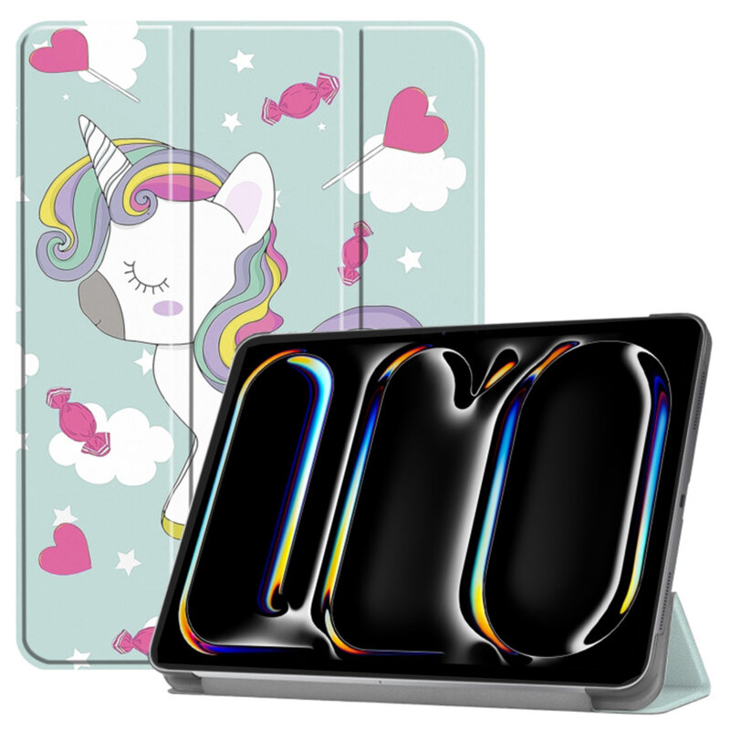 Husa iPad Pro 11 (2024) Techsuit FoldPro, Unicorn