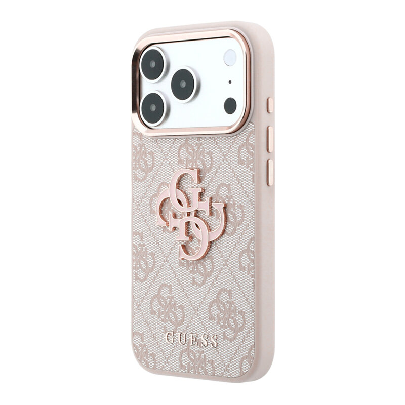 Husa originala Guess iPhone 17 Pro Hardcase 4G Big Resin Logo, roz, GUHCP18L6P4SRMLP