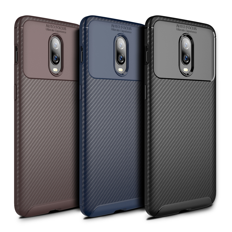 Husa OnePlus 6T Mobster Carbon Skin Negru