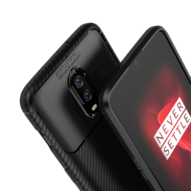 Husa OnePlus 6T Mobster Carbon Skin Negru