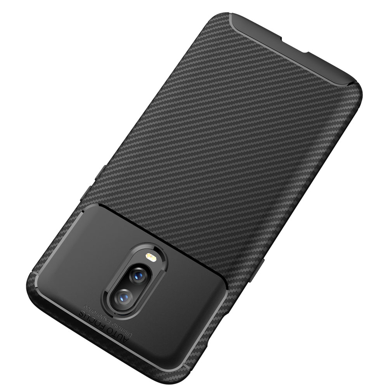 Husa OnePlus 6T Mobster Carbon Skin Negru