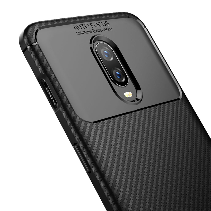 Husa OnePlus 6T Mobster Carbon Skin Negru