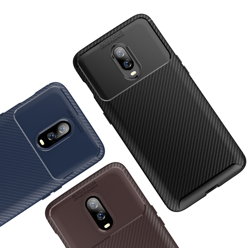Husa OnePlus 6T Mobster Carbon Skin Albastru