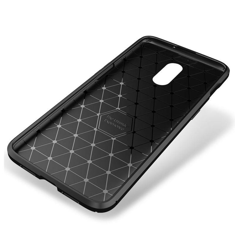 Husa OnePlus 6T Mobster Carbon Skin Albastru