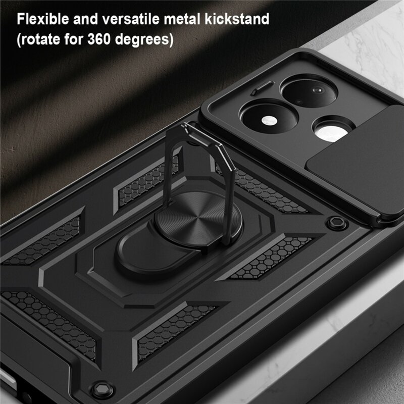 Husa Xiaomi Redmi Note 17 5G protectie camera Techsuit CamShield Series, albastru