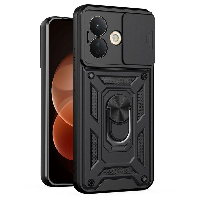 Husa Xiaomi Redmi Note 17 Pro 5G protectie camera Techsuit CamShield Series, negru