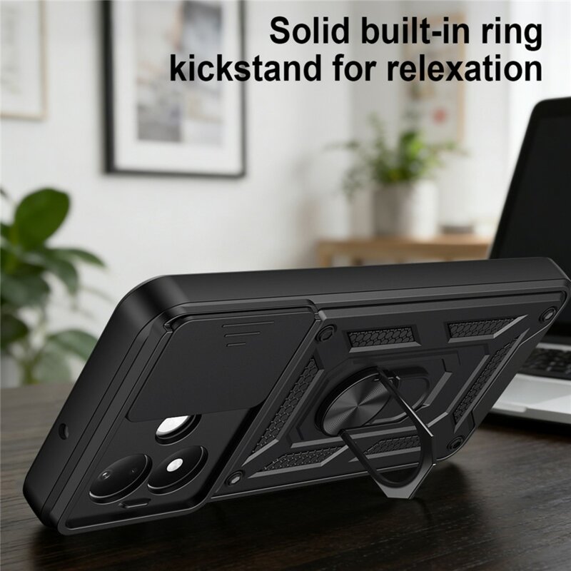 Husa Xiaomi Redmi Note 17 Pro 5G protectie camera Techsuit CamShield Series, negru