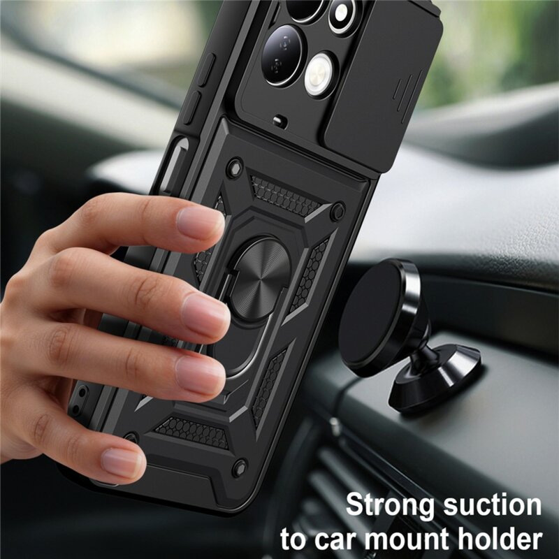 Husa Xiaomi Redmi 17 4G protectie camera Techsuit CamShield Series, negru