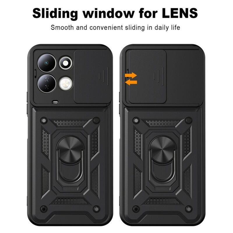 Husa Xiaomi Redmi 17 5G protectie camera Techsuit CamShield Series, negru