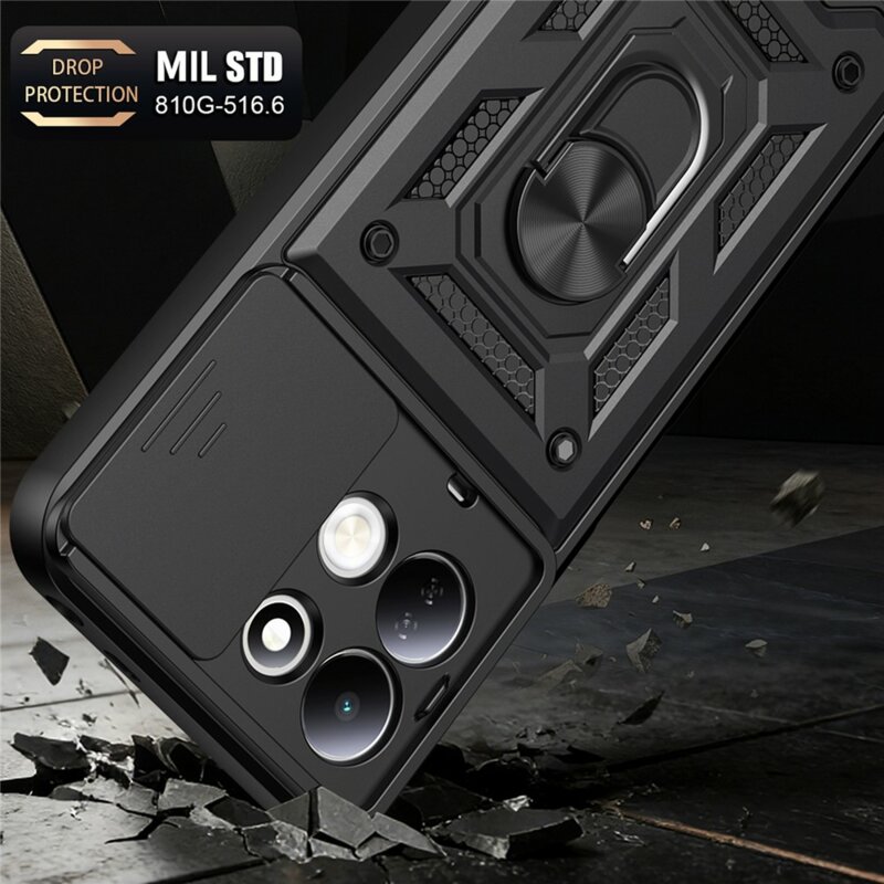 Husa Xiaomi Redmi 17 5G protectie camera Techsuit CamShield Series, negru