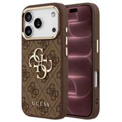 Husa originala Guess iPhone 18 Pro Max Hardcase 4G Big Classic Logo, maro, GUHCP18X4GMGCBR