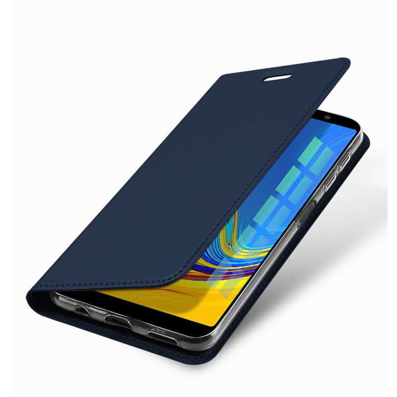 Husa Samsung Galaxy A7 2018 Dux Ducis Flip Stand Book - Albastru