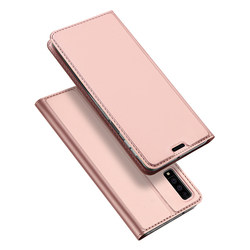 Husa Samsung Galaxy A7 2018 Dux Ducis Flip Stand Book - Roz