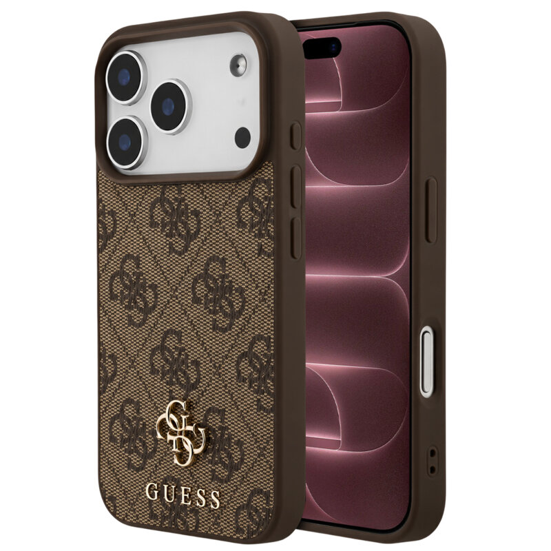 Husa originala Guess iPhone 18 Pro Max Hardcase 4G Small & Classic MagSafe, maro, GUHMP18XP4SM4MW