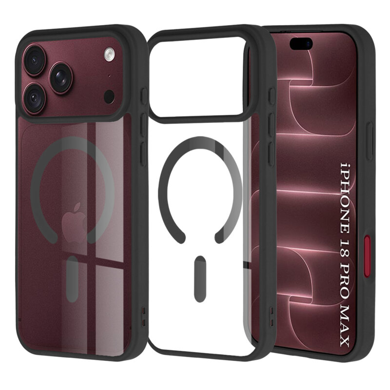 Husa iPhone 18 Pro Max Techsuit MagSafe Pro, negru