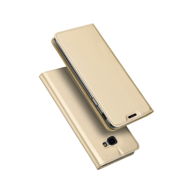 Husa Samsung Galaxy J4 Plus Dux Ducis Flip Stand Book - Auriu