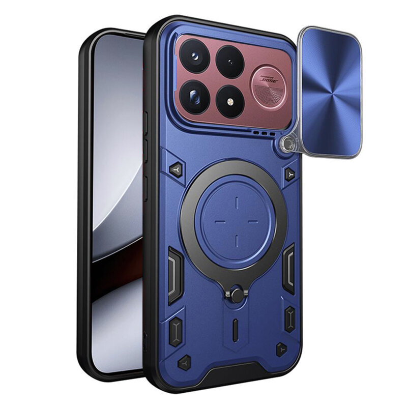 Husa Xiaomi Poco F9 Ultra Techsuit CamGuard Pro, albastru
