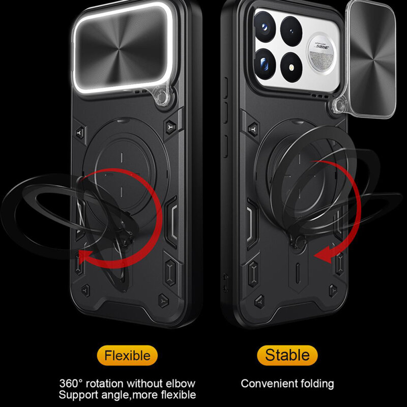 Husa Xiaomi Poco F9 Ultra Techsuit CamGuard Pro, negru