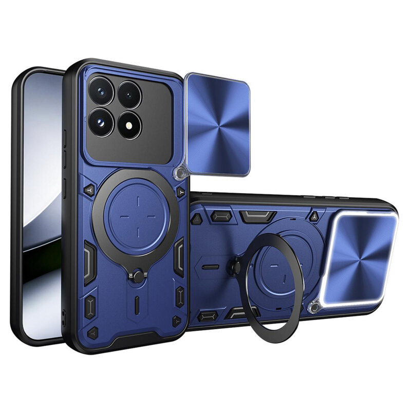 Husa Xiaomi Poco F9 Pro Techsuit CamGuard Pro, albastru