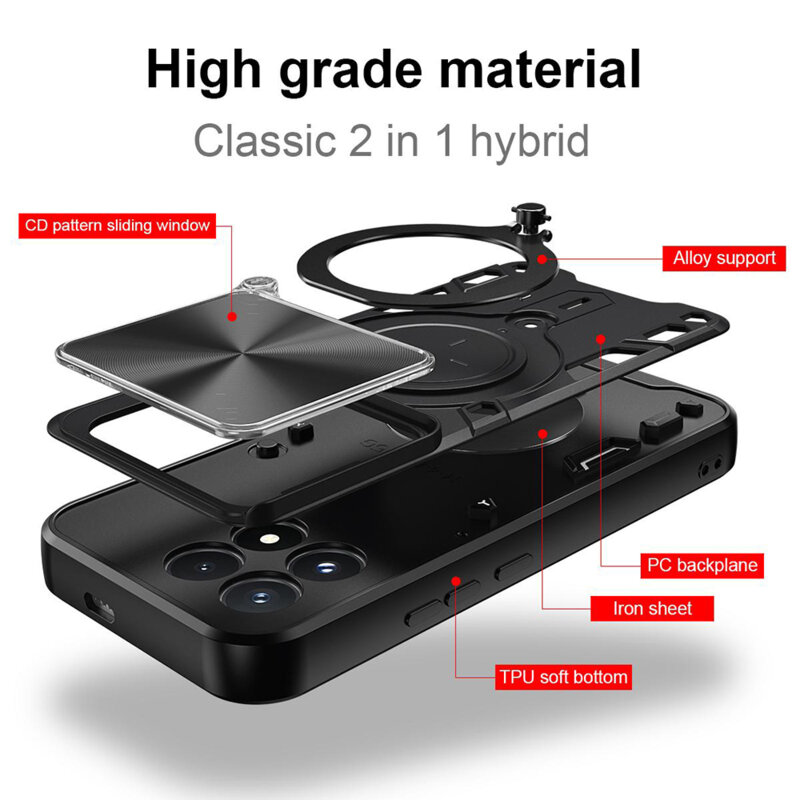 Husa Xiaomi Poco F9 Pro Techsuit CamGuard Pro, negru